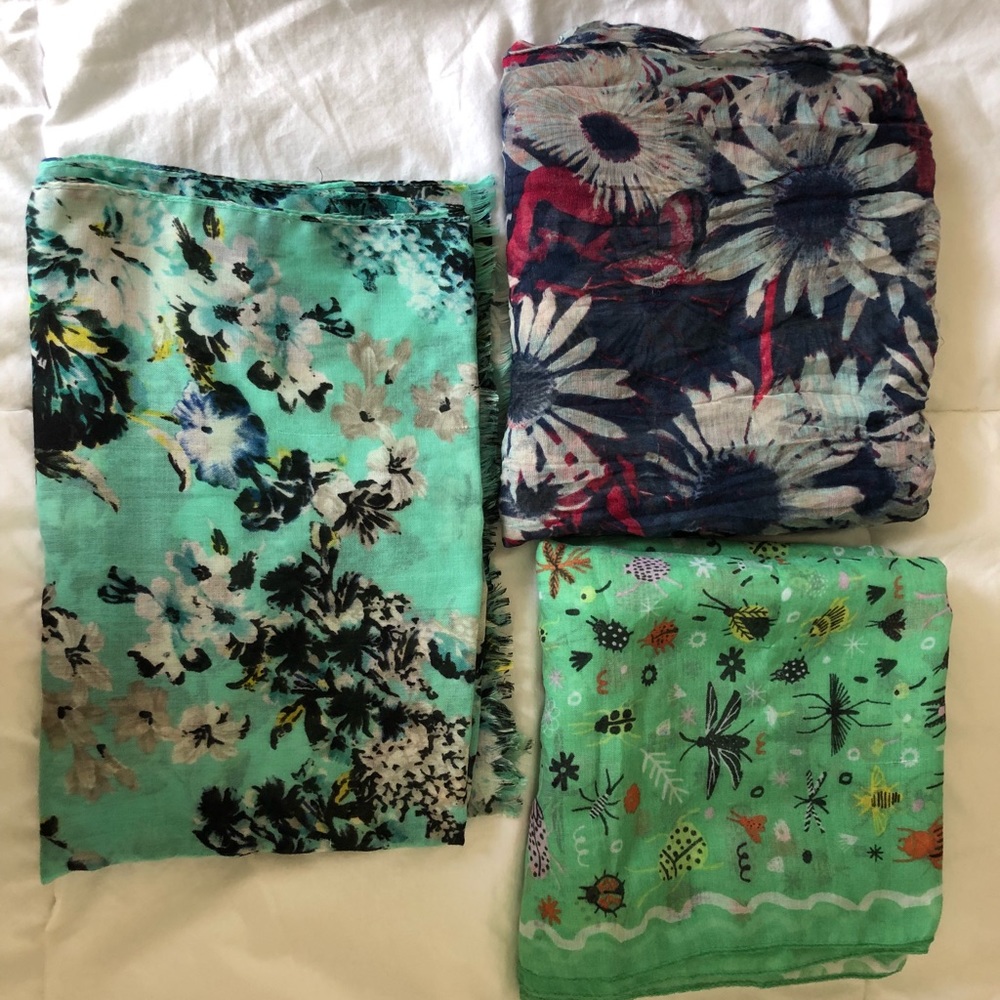 THREE Versatile and fun scarves!